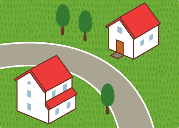 カーブの外側内側イメージ